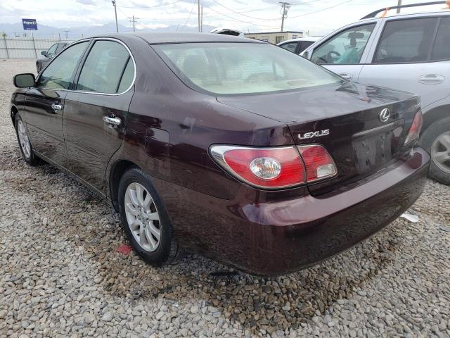Photo 3 from auction – 2004 LEXUS ES 330 with VIN JTHBA30G940020093