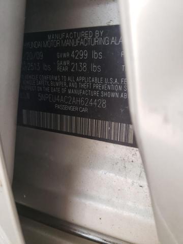 Photo 10 from auction – 2010 HYUNDAI SONATA SE with VIN 5NPEU4AC2AH624428