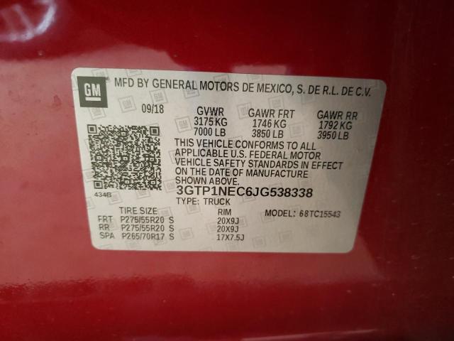 Photo 10 from auction – 2018 GMC SIERRA C15 with VIN 3GTP1NEC6JG538338