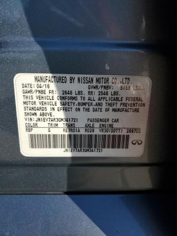 Photo 10 from auction – 2016 INFINITI Q50 PREMIU with VIN JN1EV7AR3GM341721