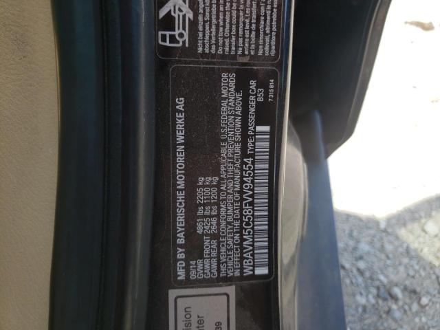Photo 10 from auction – 2015 BMW X1 XDRIVE3 with VIN WBAVM5C58FVV94554