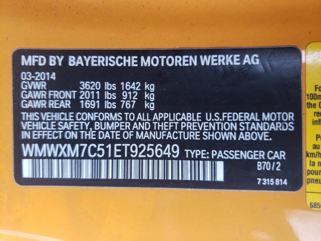 Photo 10 from auction – 2014 MINI COOPER S with VIN WMWXM7C51ET925649