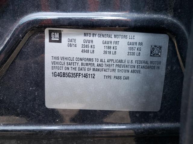 Photo 10 from auction – 2015 BUICK LACROSSE with VIN 1G4GB5G35FF146112