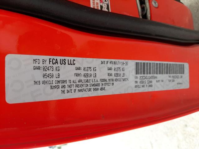 Photo 10 from auction – 2016 DODGE CHARGER R/ with VIN 2C3CDXGJ1GH355844