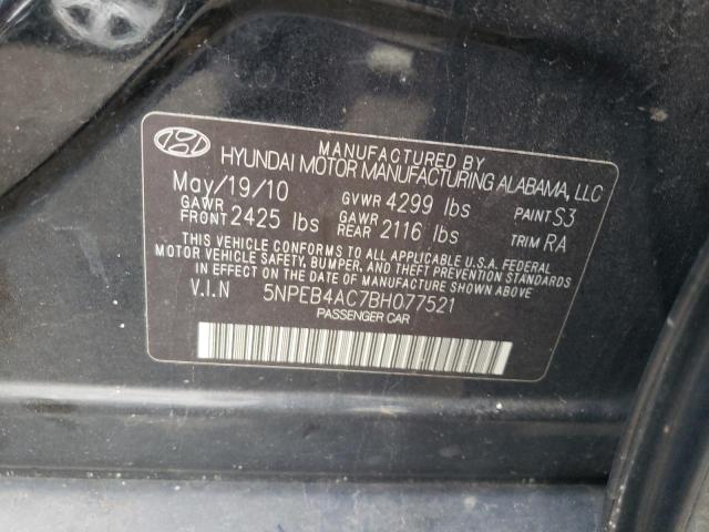 Photo 10 from auction – 2011 HYUNDAI SONATA GLS with VIN 5NPEB4AC7BH077521