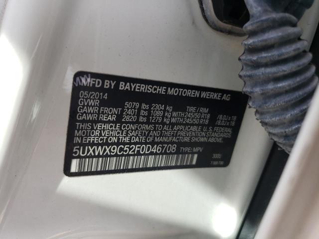 Photo 10 from auction – 2015 BMW X3 XDRIVE2 with VIN 5UXWX9C52F0D46708
