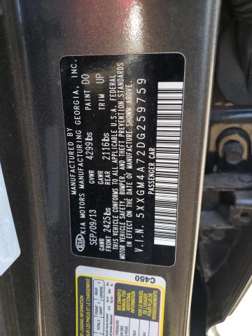 Photo 10 from auction – 2013 KIA OPTIMA LX with VIN 5XXGM4A72DG259759