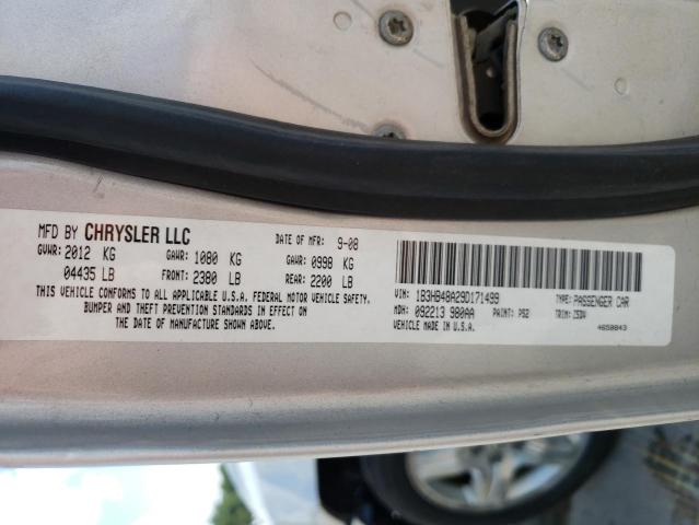 Photo 10 from auction – 2009 DODGE CALIBER SX with VIN 1B3HB48A29D171499