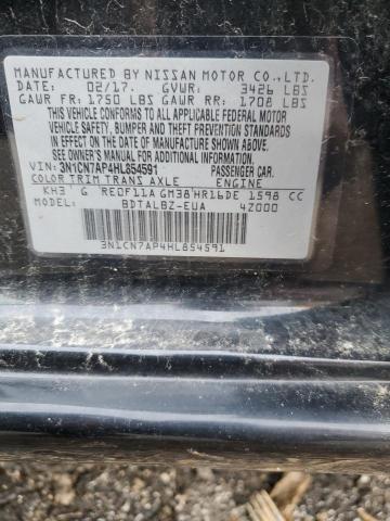 Photo 10 from auction – 2017 NISSAN VERSA S with VIN 3N1CN7AP4HL854591