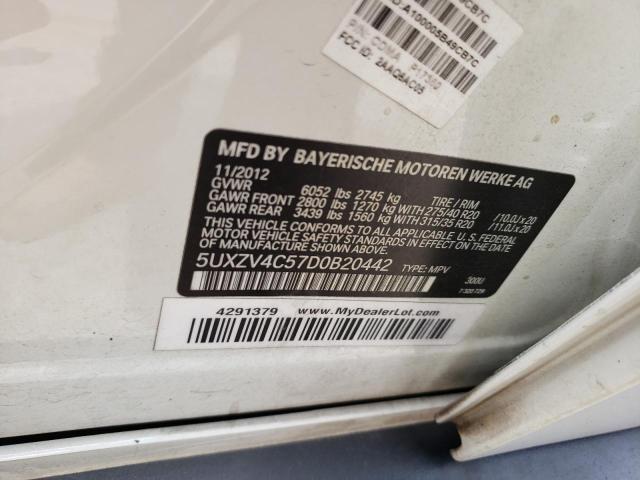 Photo 10 from auction – 2013 BMW X5 XDRIVE3 with VIN 5UXZV4C57D0B20442