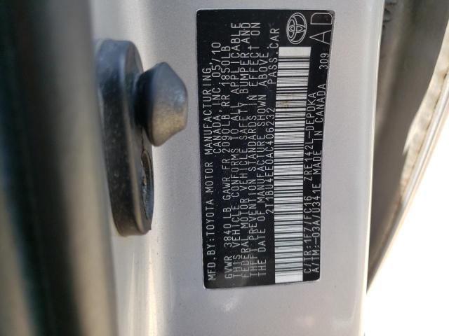 صورة رقم 10 من المزاد - 2010 TOYOTA COROLLA BA مع VIN 2T1BU4EE0AC406232