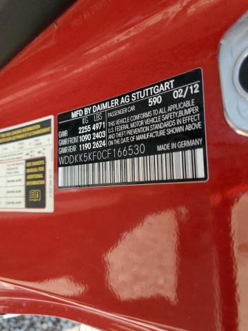 Photo 10 from auction – 2012 MERCEDES-BENZ E 350 with VIN WDDKK5KF0CF166530