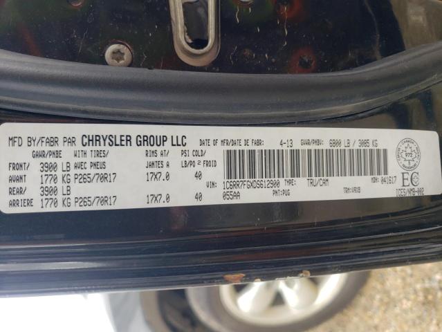 Photo 10 from auction – 2013 RAM 1500 ST with VIN 1C6RR7FGXDS612900