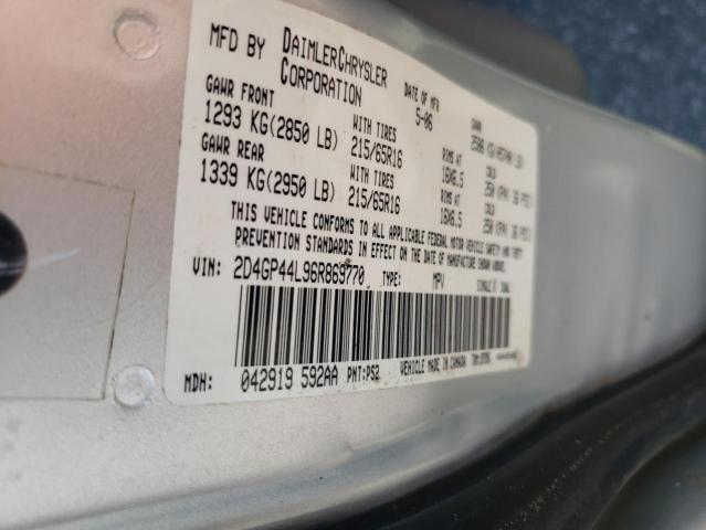Photo 10 from auction – 2006 DODGE GRAND CARA with VIN 2D4GP44L96R869770