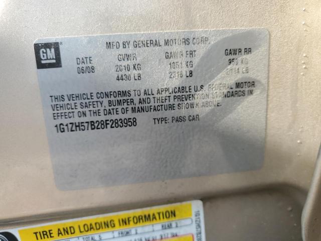 Photo 10 from auction – 2008 CHEVROLET MALIBU 1LT with VIN 1G1ZH57B28F283958