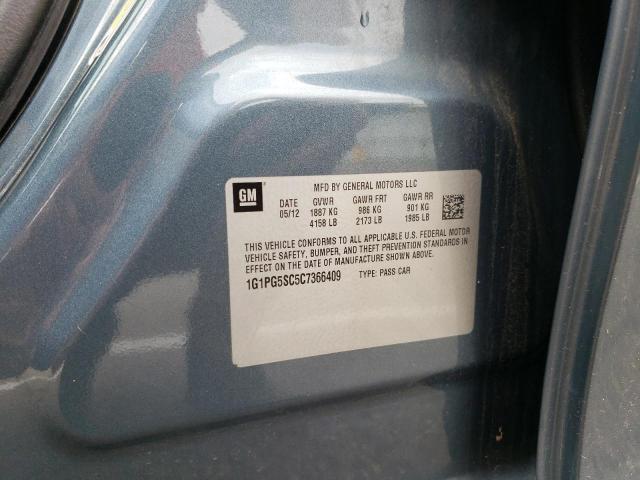 Photo 10 from auction – 2012 CHEVROLET CRUZE LT with VIN 1G1PG5SC5C7366409