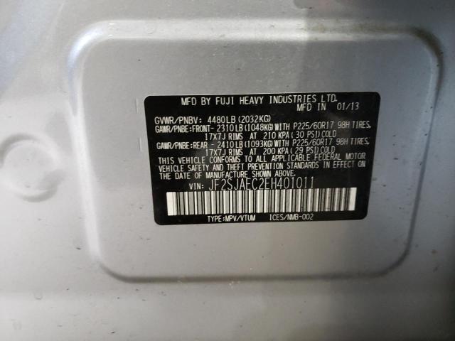 Photo 10 from auction – 2014 SUBARU FORESTER 2 with VIN JF2SJAEC2EH401011