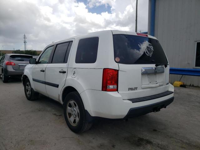 Photo 3 from auction – 2011 HONDA PILOT LX with VIN 5FNYF4H21BB094201