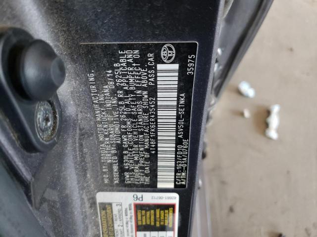 Photo 10 from auction – 2014 TOYOTA CAMRY L with VIN 4T4BF1FK6ER435452