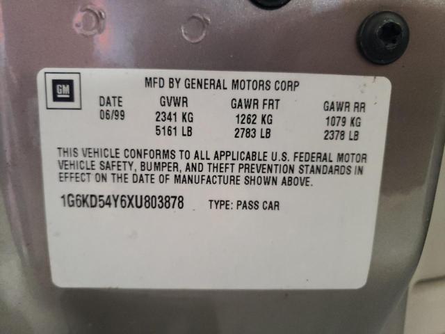 Photo 10 from auction – 1999 CADILLAC DEVILLE with VIN 1G6KD54Y6XU803878