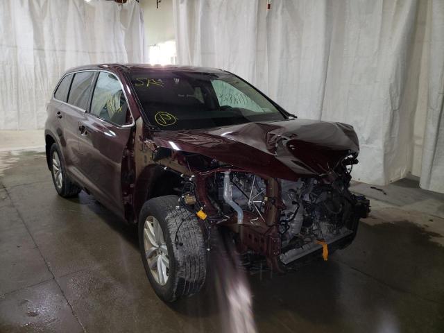 TOYOTA HIGHLANDER 2016 with VIN 5TDBKRFH8GS293495 - Photo from auction