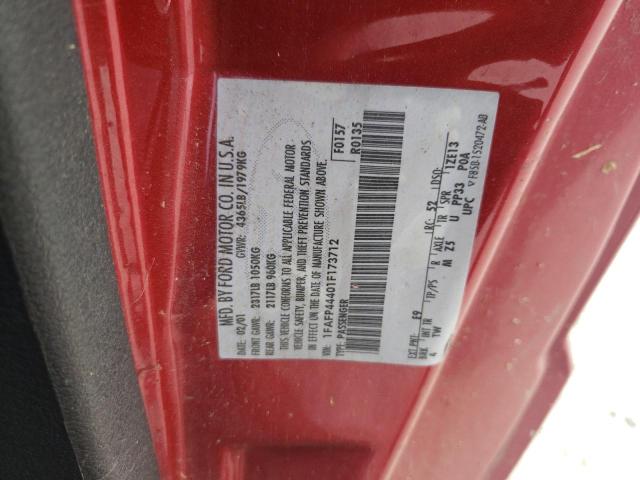 Photo 10 from auction – 2001 FORD MUSTANG with VIN 1FAFP44401F173712