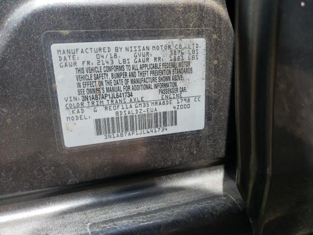 Photo 10 from auction – 2018 NISSAN SENTRA S with VIN 3N1AB7AP1JL641734