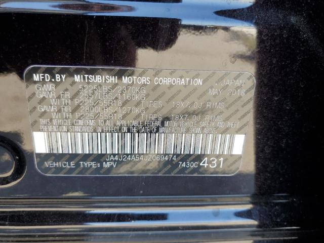 Photo 10 from auction – 2018 MITSUBISHI OUTLANDER with VIN JA4J24A54JZ069474