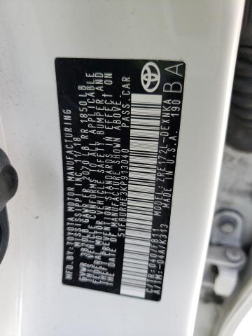 Photo 10 from auction – 2019 TOYOTA COROLLA L with VIN 5YFBURHE3KP913040