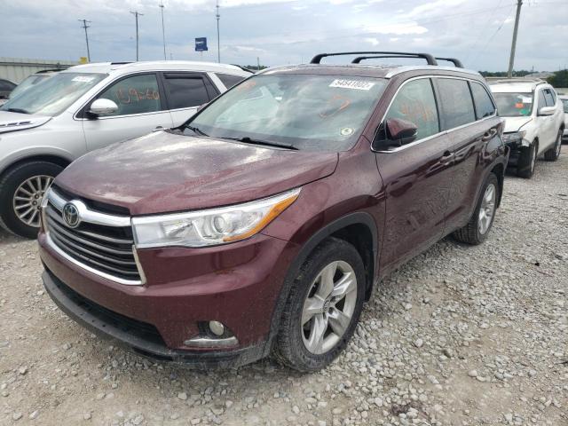 Photo 2 from auction – 2016 TOYOTA HIGHLANDER with VIN 5TDDKRFH1GS354551