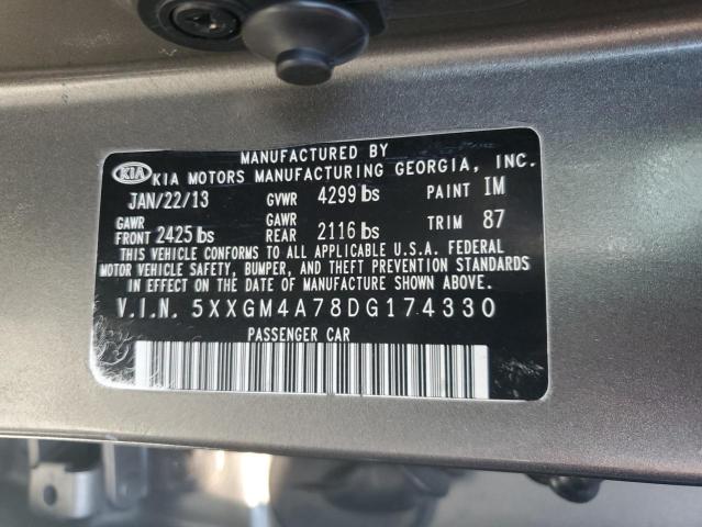 Photo 10 from auction – 2013 KIA OPTIMA LX with VIN 5XXGM4A78DG174330