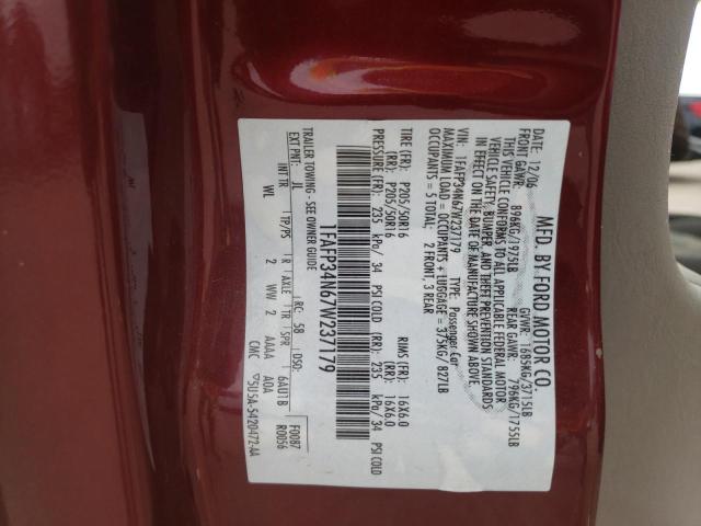 Photo 10 from auction – 2007 FORD FOCUS ZX4 with VIN 1FAFP34N67W237179