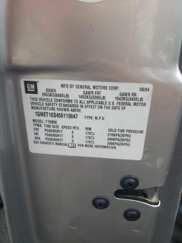 Photo 10 from auction – 2005 CHEVROLET TRAILBLAZE with VIN 1GNET16S456110847