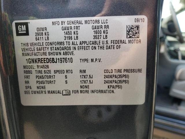 Photo 10 from auction – 2011 CHEVROLET TRAVERSE L with VIN 1GNKREED6BJ197610