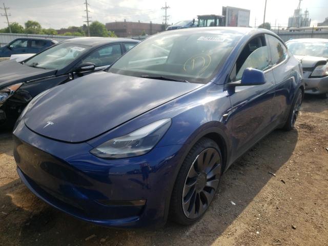 Photo 2 from auction – 2021 TESLA MODEL Y with VIN 5YJYGDEF5MF252367