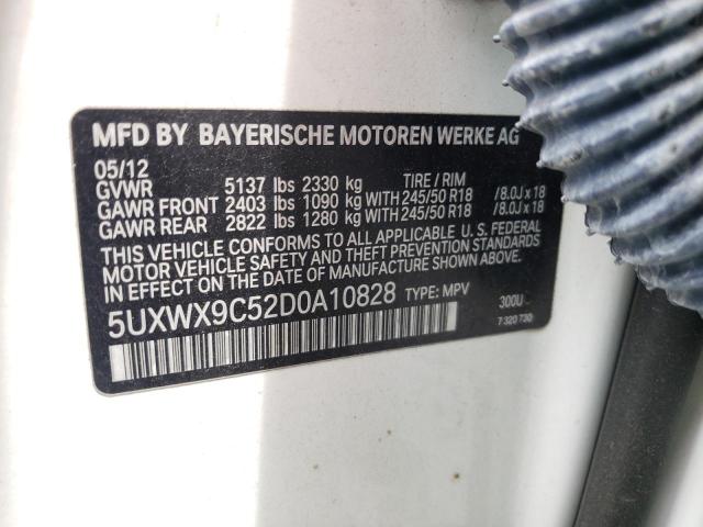 Photo 10 from auction – 2013 BMW X3 XDRIVE2 with VIN 5UXWX9C52D0A10828