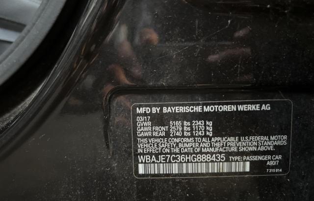 Photo 10 from auction – 2017 BMW 540 XI with VIN WBAJE7C36HG888435
