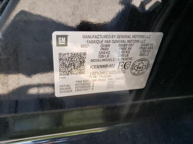 Photo 10 from auction – 2018 GMC SIERRA K15 with VIN 1GTV2MEC4JZ136011