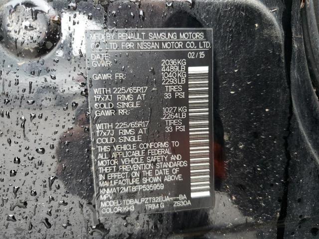 Photo 10 from auction – 2015 NISSAN ROGUE S with VIN KNMAT2MT8FP535959
