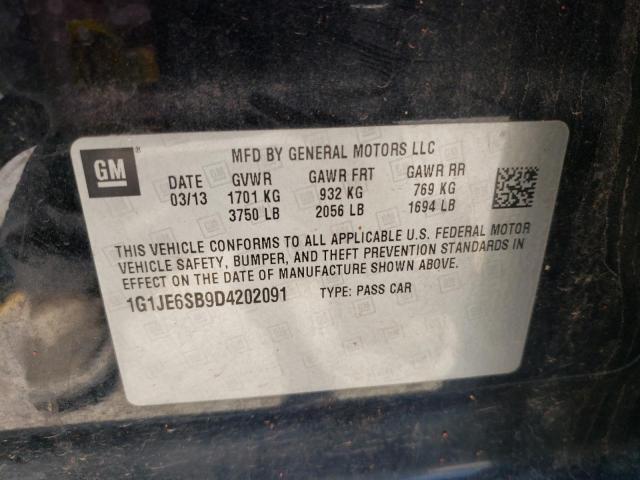 Photo 10 from auction – 2013 CHEVROLET SONIC LTZ with VIN 1G1JE6SB9D4202091