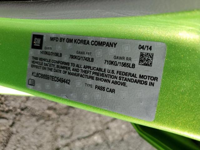 Photo 10 from auction – 2014 CHEVROLET SPARK LS with VIN KL8CB6S97EC549442