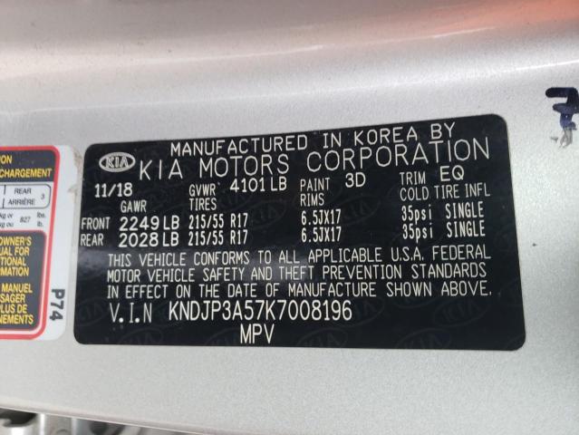 Photo 10 from auction – 2019 KIA SOUL + with VIN KNDJP3A57K7008196