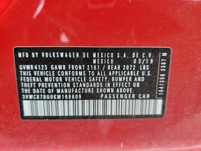 Photo 10 from auction – 2019 VOLKSWAGEN JETTA S with VIN 3VWCB7BU0KM169609