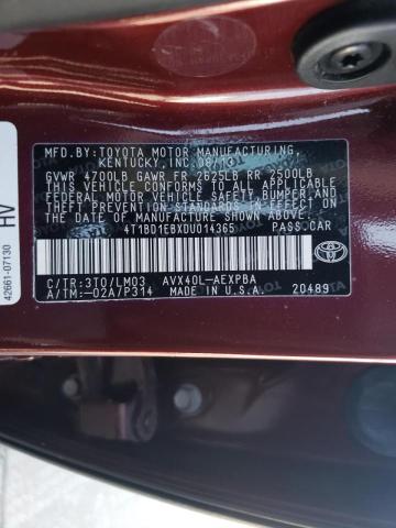 Photo 10 from auction – 2013 TOYOTA AVALON HYB with VIN 4T1BD1EBXDU014365