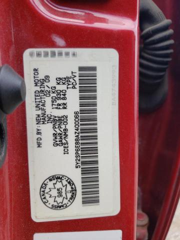 Photo 10 from auction – 2010 PONTIAC VIBE with VIN 5Y2SP6E88AZ400066