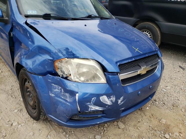 Photo 9 from auction – 2009 CHEVROLET AVEO LS with VIN KL1TD56E39B321007