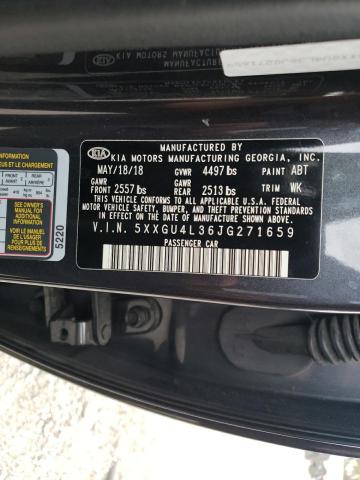Photo 10 from auction – 2018 KIA OPTIMA EX with VIN 5XXGU4L36JG271659