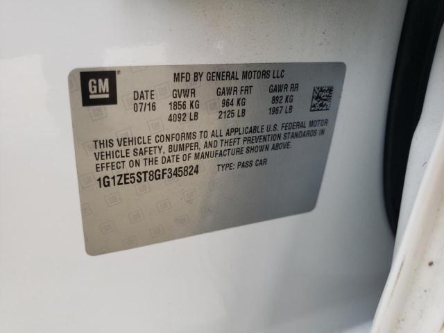 Photo 10 from auction – 2016 CHEVROLET MALIBU LT with VIN 1G1ZE5ST8GF345824