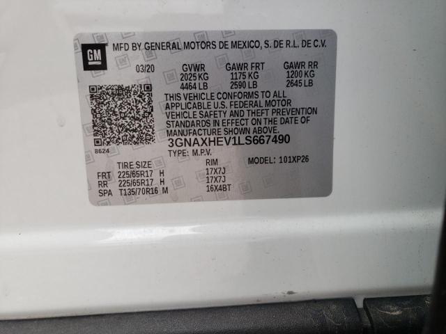 Photo 10 from auction – 2020 CHEVROLET EQUINOX LS with VIN 3GNAXHEV1LS667490