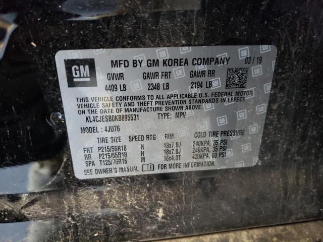 Photo 10 from auction – 2019 BUICK ENCORE PRE with VIN KL4CJESB0KB895531